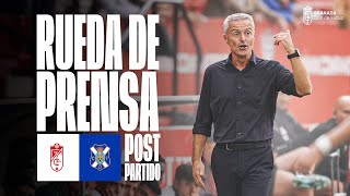 🎙️ FRAN ESCRIBÁ  Rueda de prensa postpartido GranadaTenerife [upl. by Nerte]