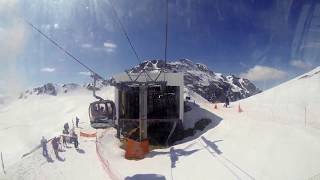 La Plagne Bellecôte Glacier  Telecabine Bellecôte Bellecôte Gondola [upl. by Yllus]