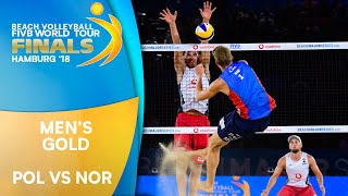 Mens Gold Medal Match POL vs NOR  Beach Volleyball World Tour Finals Hamburg 2018 [upl. by Wait376]