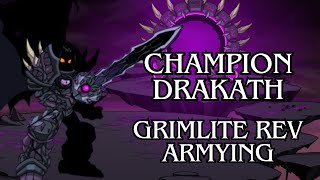 AQW ARMYING  Champion Drakath NO DEATHS [upl. by Armillas]