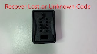 How to recover a Key Safe Code Lock box  Lost code  Unkown code [upl. by Seale]