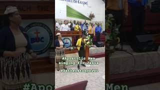 Apostolic Men singing for Jesus at Bethel United Church of Jesus Christ Apostolic Stony Hill [upl. by Sanfourd]