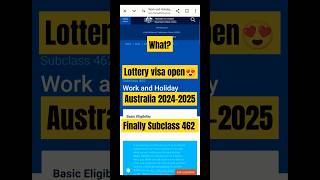 Australia work and holidays visa subclass 462 australia australianews australiaworkvisa [upl. by Nairrot554]