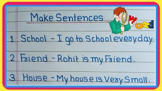 make sentences in english  how to make sentences in english  make sentences from 10 english words [upl. by Senior]