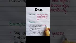 Past simple tenseenglish subscribe learning voacbulary education [upl. by Alejna]