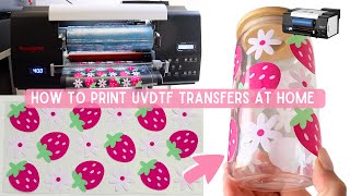 How To Print UV DTF Transfers At Home  How To Make Sticker TransfersProcolored UV DTF Mini Printer [upl. by Cohdwell352]