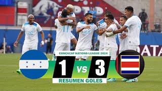 H0nduras cayó ante C0sta Rlca 13 renuncia a su sueño y quedó eliminada Liga Naciones 2024 [upl. by Annie]