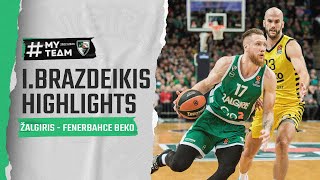 Ignas Brazdeikis highlights  Zalgiris  Fenerbahce  20230105 [upl. by Nahta]