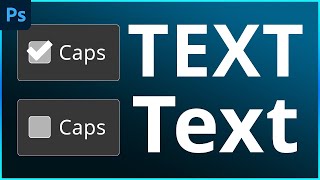 How To Easily Fix Text Stuck In Caps In Photoshop [upl. by Bruis]