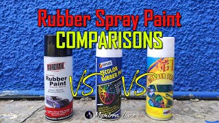 Rubber spray paint comparisons  aeropak deplus x6 rubberspray [upl. by Irama]