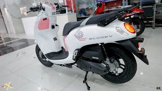 HONDA SCOOPY CLUB12 110i 2022  Trắng Hồng  White Pink  Walkaround [upl. by Aronle]