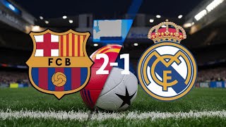 Real Madrid VS Barcelone highlights  match review 🥅🏟️ [upl. by Ardien]