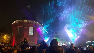 NewcastleUnderLyme Christmas Light Switch On 26112023 [upl. by Ecinue]