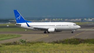 iAero Airways Boeing 737300  Kingston Norman Manley Intl Airport Plane Spotting  KINMKJP [upl. by Nikal]