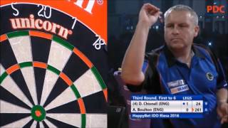 Dave Chisnall amp Andy Boulton 9 darter attempts  2016 International Darts Open [upl. by Vasilis]