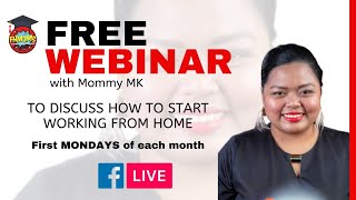 Free Webinar Discussion on How to Start Working from Home [upl. by Annauqal]