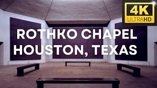 4K Rothko Chapel Houston Texas Walking Tour [upl. by Hardman]