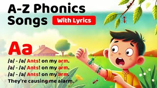 Jolly Phonics Song With Lyrics  A  Z Phonics Letter Sound Songs 🎶🎶🎶 [upl. by Leicester]