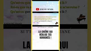 SHORT Si tétais là  Louane Karaoké Piano Français [upl. by Sirtimid]