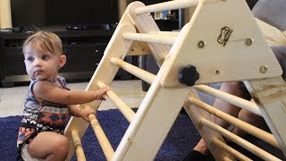 Making a Climbing Structure for Toddlers Pikler Triangle [upl. by Voccola95]