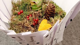 Geschenkverpackung ruckzuck diy tutorial mitbringsel florist [upl. by Uriia784]