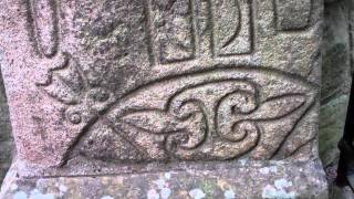 Pictish Symbol Stone Abernethy Perthshire Scotland [upl. by Lanford]