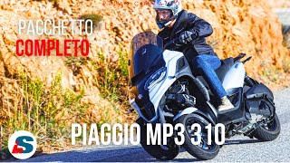 Piaggio MP3 310 in sella al nuovo tre ruote Piaggio [upl. by Worden]