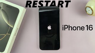 How To Restart iPhone 16  16 Pro [upl. by Terrag]