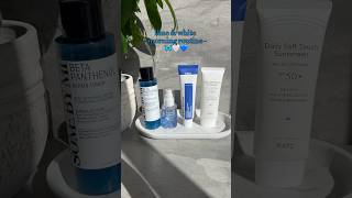 Skin care routine for combination skin 💙 koreanskincare kbeauty glowingskin skincare acne [upl. by Yatnahs]