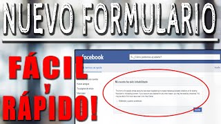 ⚡ Mi Cuenta de Facebook está inhabilitada ⚡  RECUPERALA AHORA ⭐ [upl. by Aivatra]