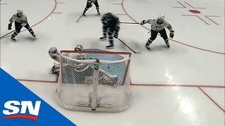 Henrik Lundqvist Stretches Across Crease Makes Huge Save At 2019 NHL AllStar Game [upl. by Eelta175]