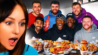 Freya Reacts to SIDEMEN 10 YEAR ANNIVERSARY MUKBANG [upl. by Anippesuig]