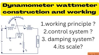 Dynamometer Type Wattmeter Dynamometer Type Wattmeter Construction amp Working Principle [upl. by Lodovico1]