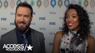 MarkPaul Gosselaar amp Kylie Bunbury On The Training They Had To Do For Pitch  Access Hollywood [upl. by Reeher]