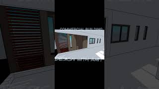 Commercial building walkthrough with SKETCHUP PRO design sketchup 3ddesign sketchup3d office [upl. by Rubel]