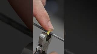 How to install brass nocking points for archery Traditionalarchey [upl. by Nodnol]