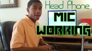 How to get headphone mic working with your computer [upl. by Atiuqam648]