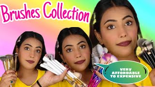 Huge Brushes collection 2022😍 affordable to Expensive ll Akanksha soni 💜 [upl. by Hna]