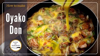 How to make delicious Oyakodon Japanese chicken and egg rice bowl Stepbystep guide [upl. by Yemerej]