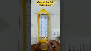 Wet amp Dry Bulb Hygrometer I Wet and Dry Bulb Hygrometer Unboxing I Wet amp Dry Hygrometer and Its Part [upl. by Ytisahc]