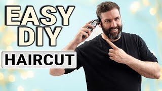 HOW TO CUT YOUR OWN HAIR  Simple guide for cutting a gents hairstyle [upl. by Eibocaj734]