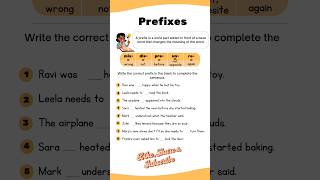 Prefixes  Practice Exercise englishgrammar shortsfeed prefix shorts [upl. by Nady]