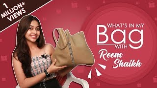 What’s In My Bag With Reem Shaikh  Bag Secrets Revealed  Exclusive [upl. by Fidole]