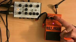 Digitech Hot Head Distortion  with Simplifier MK2 [upl. by Valleau]