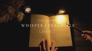 ASMR Whisper Reading  Inaudible Reading  Mouth Sounds [upl. by Supat]