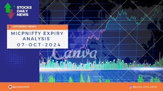 07Oct2024 Midcapnifty Expiry amp Swing Stocks for Monday banknifty sensex nifty trading stocks [upl. by Natan]