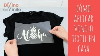 Cómo CREAR Estampados con VINILO TEXTIL sobre Camisetas 👕 FUNCIONA CON PLANCHA NORMAL [upl. by Nivram905]