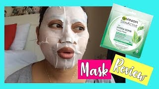 Garnier HYDRA BOMB facial mask review [upl. by Harobed566]