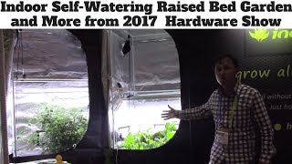 Indoor Self Watering Raised Bed Garden  More from 2018 National Hardware Show [upl. by Erskine]