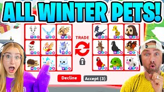 Cammy Trades ALL WINTER Pets In Adopt Me Roblox ☃️ [upl. by Seve]